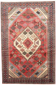 Joshaghan Tapete 195X290 Oriental Feito A Mão Castanho Escuro/Vermelho Escuro (Lã, Pérsia/Irão)