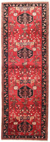 Saveh Tapete 104X300 Oriental Feito A Mão Tapete Passadeira Vermelho Escuro/Castanho Alaranjado (Lã, Pérsia/Irão)