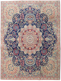 Kerman Patina Alfombra 230X305 Oriental Hecha A Mano Gris Claro/Beige Oscuro (Lana, Persia/Irán)