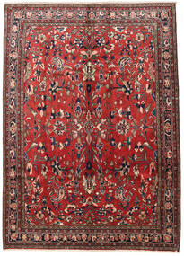 Mehraban Tapete 220X305 Oriental Feito A Mão Vermelho Escuro/Castanho Escuro (Lã, Pérsia/Irão)