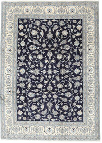 Nain Alfombra 245X340 Oriental Hecha A Mano Gris Claro/Púrpura Oscuro (Lana, Persia/Irán)