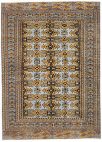 Turkaman Patina Alfombra 135X188 Oriental Hecha A Mano Marrón/Marrón Claro (Lana, Persia/Irán)