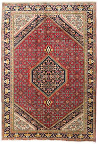 Zanjan Tapete 200X288 Oriental Feito A Mão Vermelho Escuro/Castanho Escuro (Lã, Pérsia/Irão)