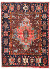 Gholtogh Teppich 108X144 Echter Orientalischer Handgeknüpfter Dunkelrot/Dunkelbraun (Wolle, Persien/Iran)