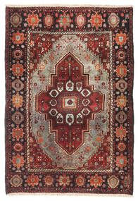 Gholtogh Teppich 106X157 Echter Orientalischer Handgeknüpfter Dunkelrot/Schwartz (Wolle, Persien/Iran)