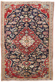 Yazd Tappeto 145X220 Orientale Fatto A Mano Porpora Scuro/Rosso Scuro (Lana, Persia/Iran)
