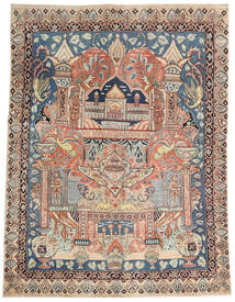 Kashmar Patina Dywan 137X182 Orientalny Tkany Ręcznie Ciemnobrązowy/Jasnoszary (Wełna, Persja/Iran)