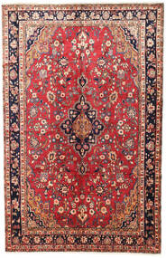 Mehraban Tapete 200X314 Oriental Feito A Mão Vermelho Escuro/Castanho Alaranjado (Lã, Pérsia/Irão)