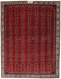 Hamadã Tapete 328X425 Oriental Feito A Mão Vermelho Escuro/Castanho Escuro Grande (Lã, Pérsia/Irão)