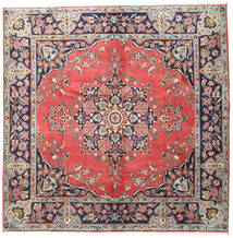 Yazd Tappeto 293X294 Orientale Fatto A Mano Quadrato Beige/Porpora Scuro Grandi (Lana, Persia/Iran)