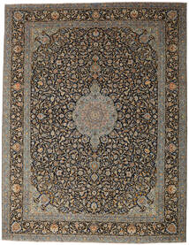 Keshan Patine Sag 400X523 Autentični
 Orijentalni Ručno Uzlan Svjetlosiva/Crna Veliki (Vuna, Perzija/Iran)