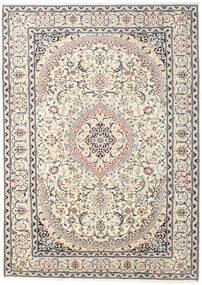 Nain Alfombra 240X337 Oriental Hecha A Mano Beige/Gris Claro (Lana, Persia/Irán)