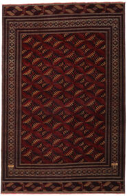 Turkaman Patina Alfombra 262X408 Oriental Hecha A Mano Rojo Oscuro Grande (Lana, Persia/Irán)