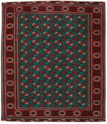 Turkaman Patina Alfombra 293X338 Oriental Hecha A Mano Rojo Oscuro/Marrón Oscuro Grande (Lana, Persia/Irán)