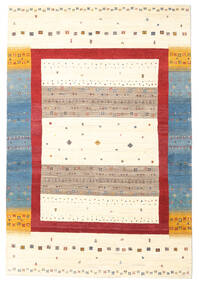 Gabbeh Loribaft Matto 162X240 Moderni Käsinsolmittu Beige/Vaaleanharmaa (Villa, Intia)