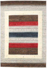 Gabbeh Loribaft Matto 242X351 Moderni Käsinsolmittu Vaaleanharmaa/Ruskea (Villa, Intia)