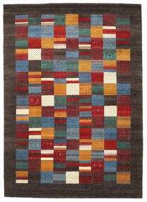 Gabbeh Loribaft Matto 250X350 Moderni Käsinsolmittu Tummanharmaa/Tummanpunainen Isot (Villa, Intia)