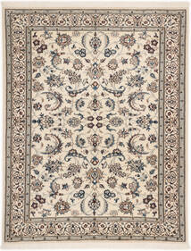 Nain 6La Χαλι 98X127 Ανατολής Χειροποιητο Ανοιχτό Γκρι/Μπεζ (Μάλλινα/Μεταξωτά, Περσικά/Ιρανικά)