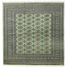 Pakisztáni Bokhara 2Ply Szőnyeg 198X203 Keleti Csomózású Szögletes Sötétszürke/Világosszürke (Gyapjú, Pakisztán
)