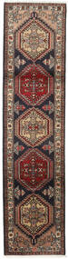 Ardabil Tapis 72X288 D'orient Fait Main Tapis Couloir Marron Clair/Noir (Laine, Perse/Iran)