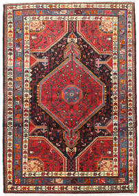 Hamadã Tapete 122X174 Oriental Feito A Mão Vermelho Escuro/Castanho Alaranjado (Lã, Pérsia/Irão)