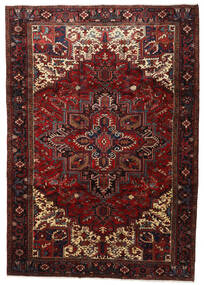 Hamadã Tapete 234X333 Oriental Feito A Mão Vermelho Escuro/Castanho Escuro (Lã, Pérsia/Irão)