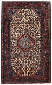 Hamadã Tapete 108X178 Oriental Feito A Mão Vermelho Escuro/Castanho Escuro (Lã, Pérsia/Irão)