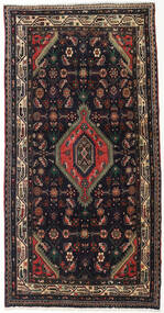 Asadabad Tappeto 98X193 Orientale Fatto A Mano Marrone Scuro/Marrone Chiaro (Lana, Persia/Iran)