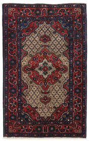 Koliai Rug 100X161 Authentic Oriental Handknotted Dark Purple/Dark Red (Wool, Persia/Iran)