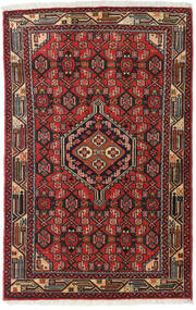 Asadabad Tappeto 79X127 Orientale Fatto A Mano Marrone Scuro/Rosso Scuro (Lana, Persia/Iran)