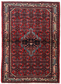 Hamadã Tapete 108X153 Oriental Feito A Mão Vermelho Escuro (Lã, Pérsia/Irão)