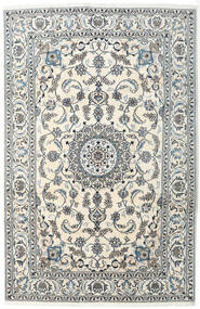 Nain Szőnyeg 200X300 Keleti Csomózású Sötétszürke/Bézs/Világosszürke (Gyapjú, Perzsia/Irán)