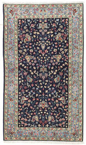 Kerman Vloerkleed 90X155 Echt Oosters Handgeknoopt Donkerpaars (Wol, Perzië/Iran)