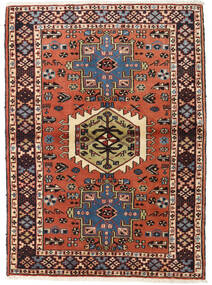 Ardabil Tapis 107X149 D'orient Fait Main Rouge Foncé/Noir (Laine, Perse/Iran)