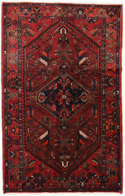 Hamadã Tapete 128X204 Oriental Feito A Mão Vermelho Escuro/Castanho Escuro (Lã, Pérsia/Irão)