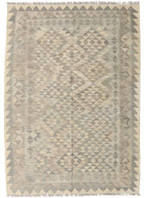 Kilim Afghan Old Style Rug 125X173 Authentic
 Oriental Handwoven Light Grey/Beige (Wool, Afghanistan)