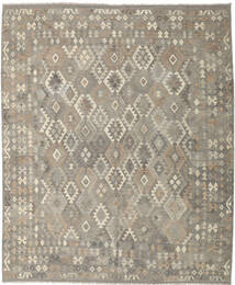 Kelim Afghan Old Style Vloerkleed 249X300 Echt Oosters Handgeweven Lichtgrijs (Wol, Afghanistan)