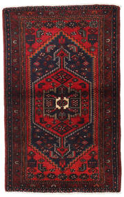 Hamadã Tapete 100X155 Oriental Feito A Mão Vermelho Escuro (Lã, Pérsia/Irão)