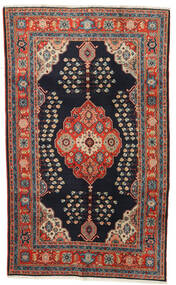Kazak Teppich 120X194 Echter Orientalischer Handgeknüpfter Dunkelblau/Dunkelrot (Wolle, Pakistan)