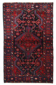 Hamadã Tapete 103X167 Oriental Feito A Mão Azul Escuro/Vermelho Escuro (Lã, Pérsia/Irão)