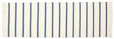 Dhurrie Stripe - White / Blue