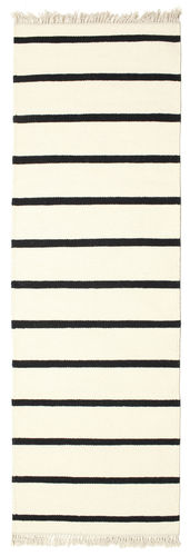 Dhurrie Stripe - White / Black carpet CVD1659
