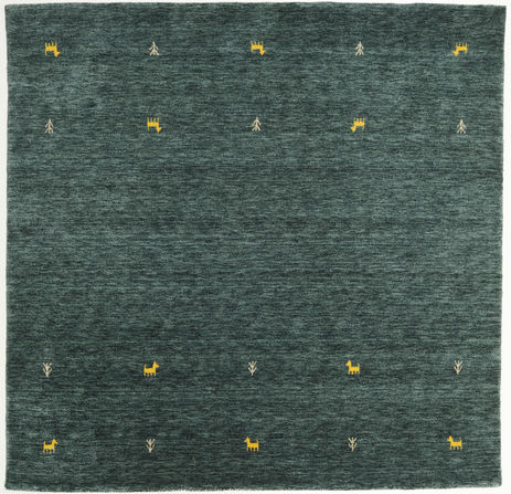 Covor Gabbeh loom - Gri închis / Verde CVD15088