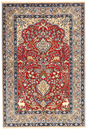 Isfahan silk warp carpet AXVZZH62