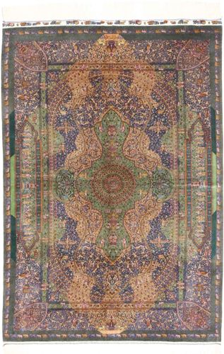 Qum silk Sighned : Zabihi carpet AXVZZZL128