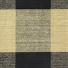 Check Kilim - Schwarz / Gold