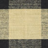Check Kilim - Schwarz / Gold